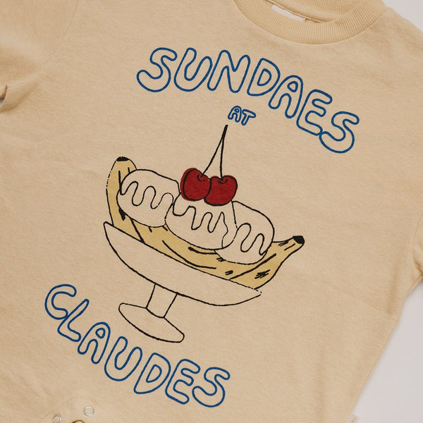 Opal Sundaes at Claude Ice Cream Print Cotton Playsuit Romper
