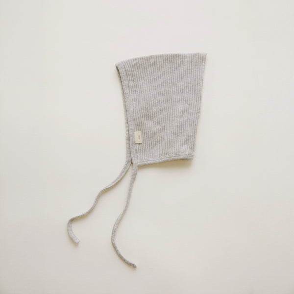Pixie Grey Marl Cotton Bonnet