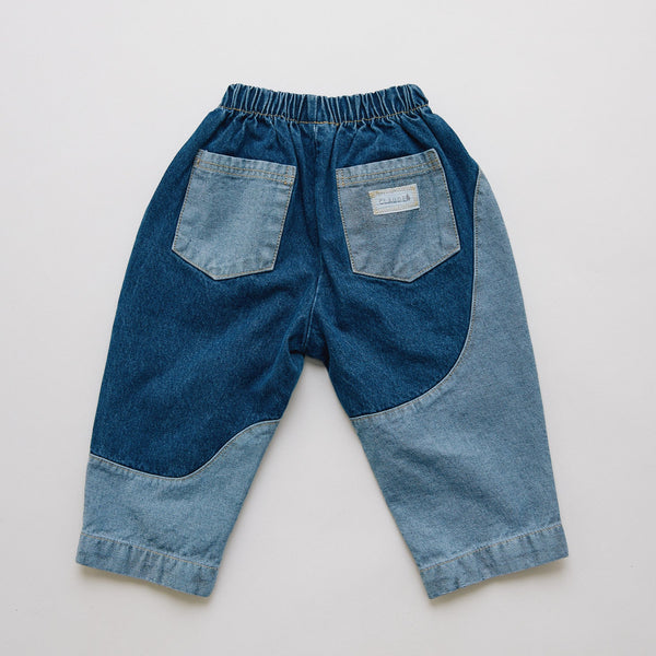 Emerson Wiggle Contrast Denim Cotton Trouser