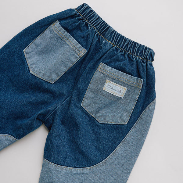 Emerson Wiggle Contrast Denim Cotton Trouser