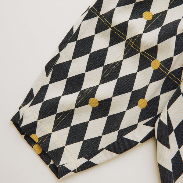 Rex Harlequin Spot Cotton Trouser
