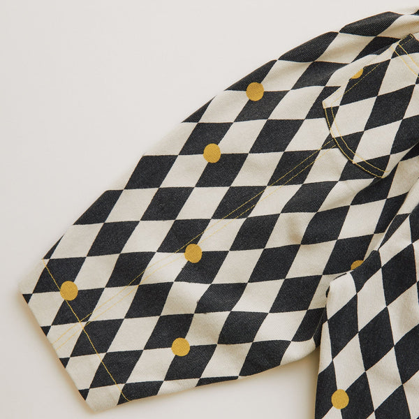 Rex Harlequin Spot Cotton Trouser