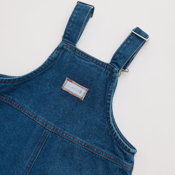 Blythe Claude Patch Cotton Denim Dungaree