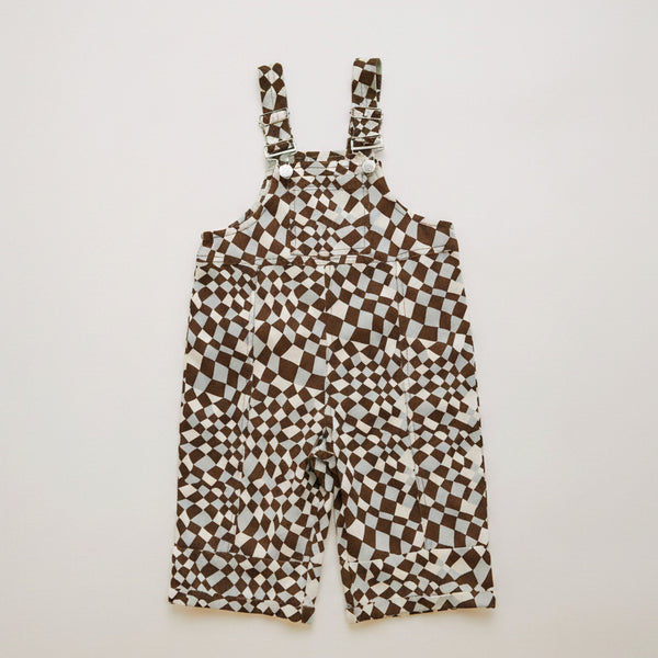 Blythe Warped Checkerboard Cotton Dungarees
