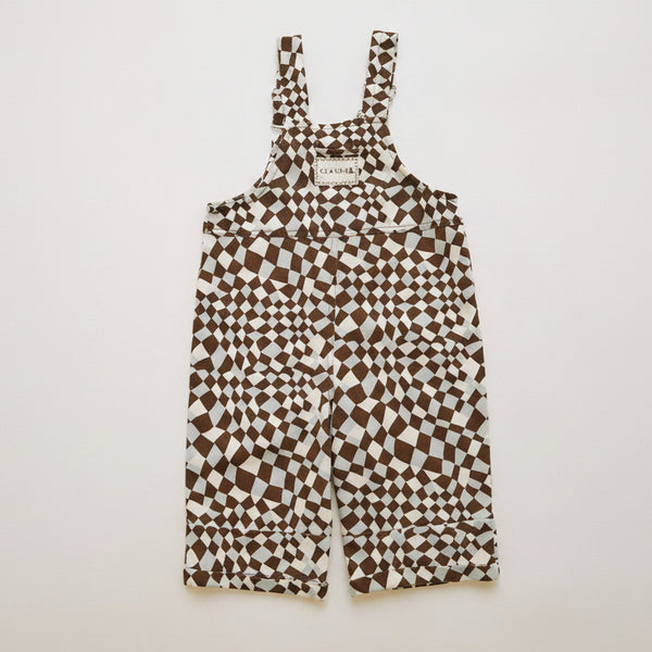 Blythe Warped Checkerboard Cotton Dungarees