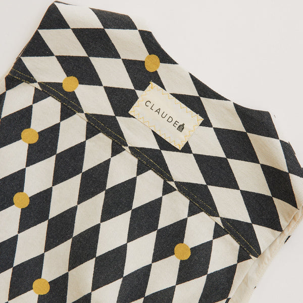 Rumi Harlequin Spot Cotton Gilet