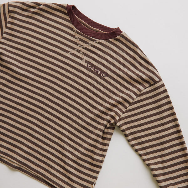 Jamie Acorn Stripe Cotton Long Sleeve Tee