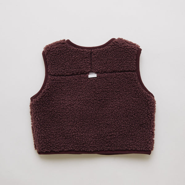 Amos Borg Plum Teddy Gilet