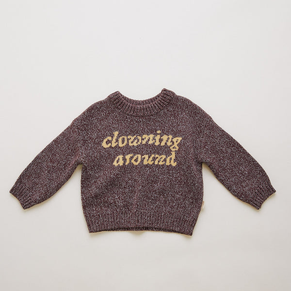 Lori Clowning Around Cotton Knit Sweater