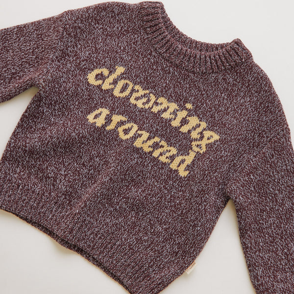Lori Clowning Around Cotton Knit Sweater