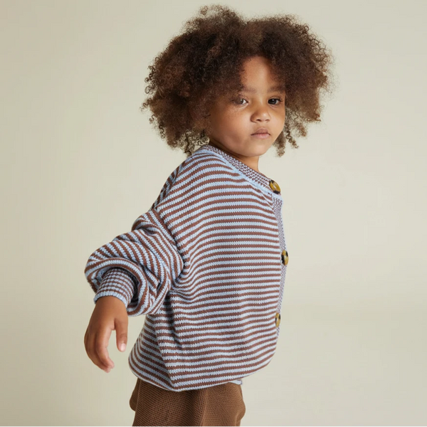 Emil Coco Sky Stripe Knit Cardigan