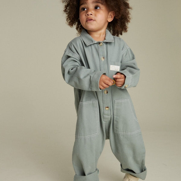 Milking It Western Overalls (Sea Green)