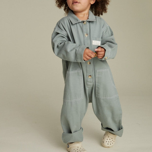 Milking It Western Overalls (Sea Green)