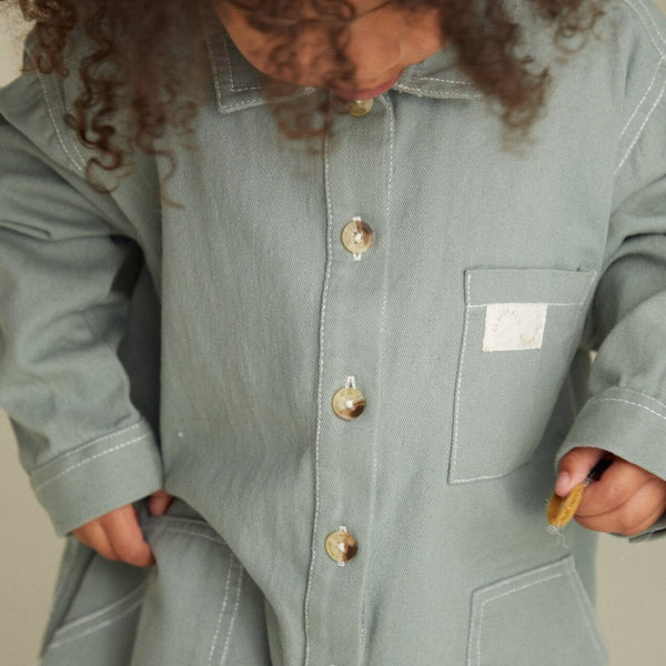 Milking It Western Overalls (Sea Green)