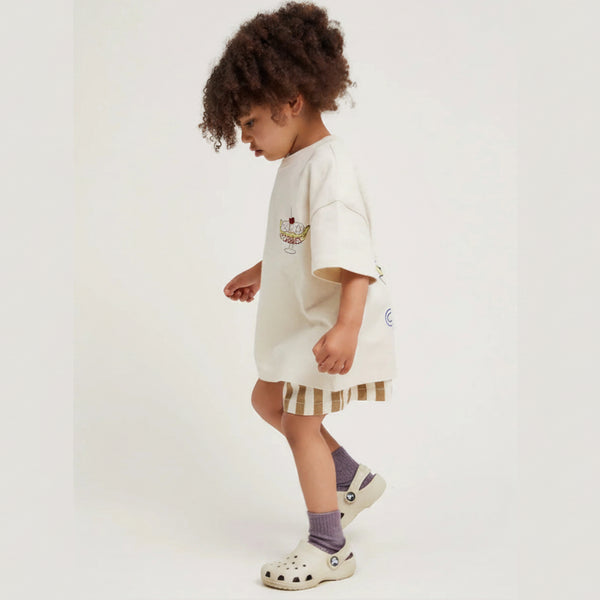 Lenni Sundaes at Claude's Ice Cream Print Cotton Tee