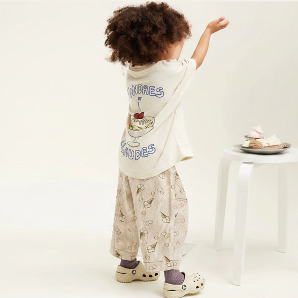 Rex Ice Cream Print Cotton Trouser