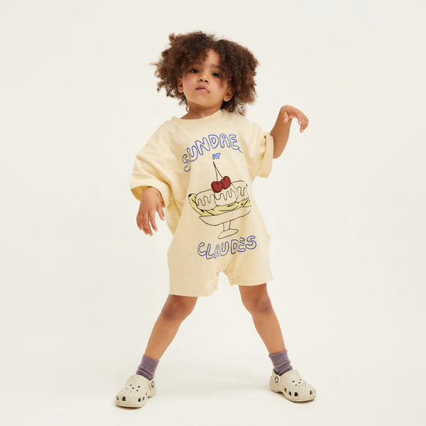Opal Sundaes at Claude Ice Cream Print Cotton Playsuit Romper