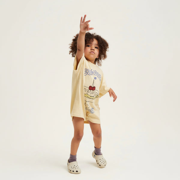 Opal Sundaes at Claude Ice Cream Print Cotton Playsuit Romper