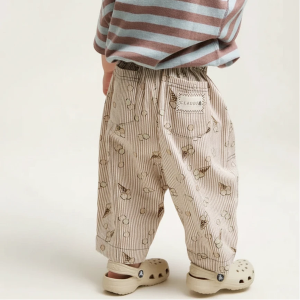 Rex Ice Cream Print Cotton Trouser