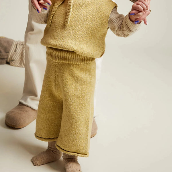 Cove Yolk Organic Cotton Knitted Trousers (Yolk)