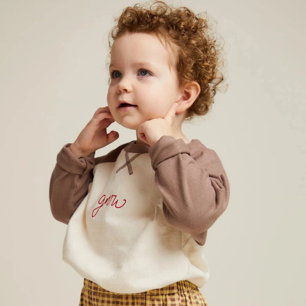 Jude Raglan Grow Cotton Long Sleeve Tee