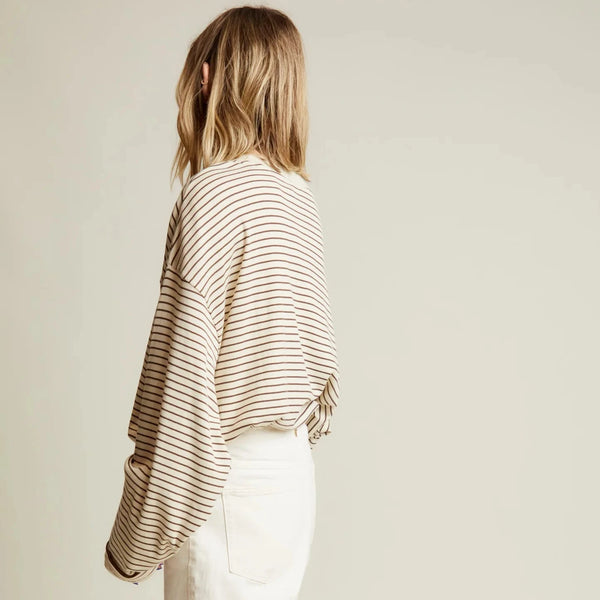 MAMA Lenni Coco Striped Cotton Tee