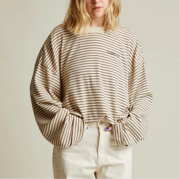 MAMA Lenni Coco Striped Cotton Tee