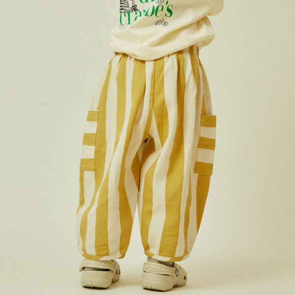 Emerson Lemon Striped Trouser