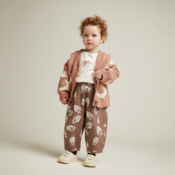 Cozmo Moon and Stars Knitted Cardigan (Russet)
