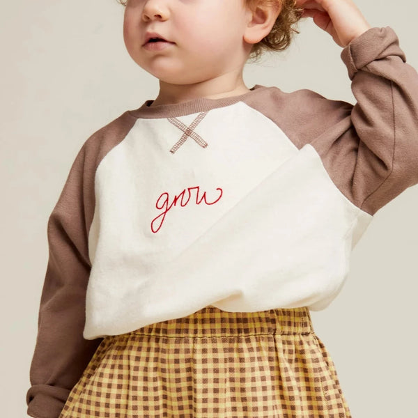 Jude Raglan Grow Cotton Long Sleeve Tee