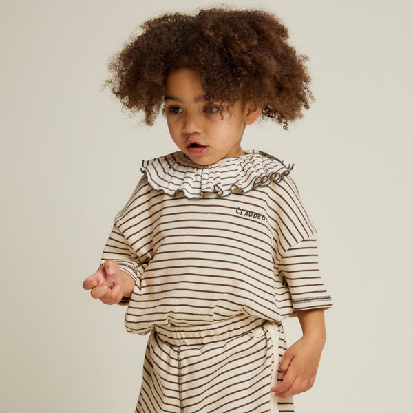 Lenni Coco Striped Cotton Tee