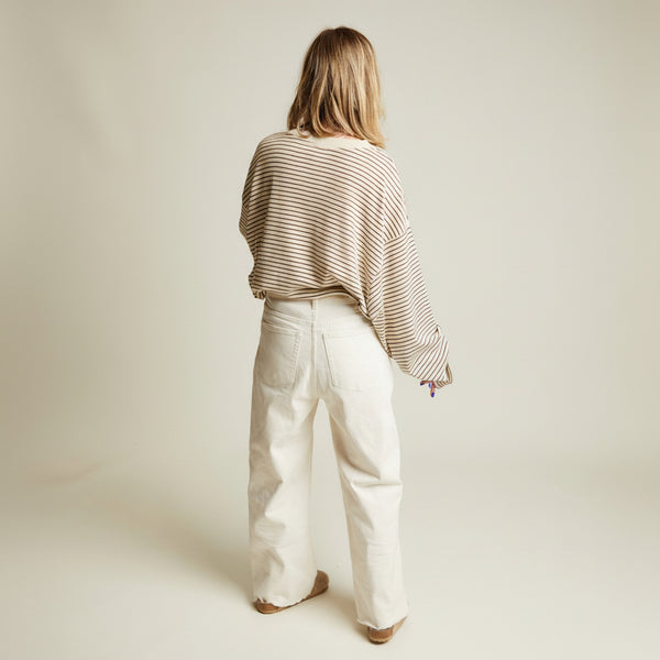 MAMA Lenni Coco Striped Cotton Tee