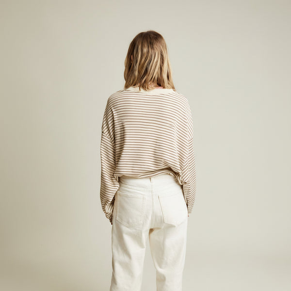 MAMA Lenni Coco Striped Cotton Tee