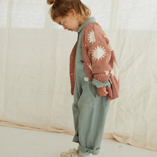 Cozmo Moon and Stars Knitted Cardigan (Russet)