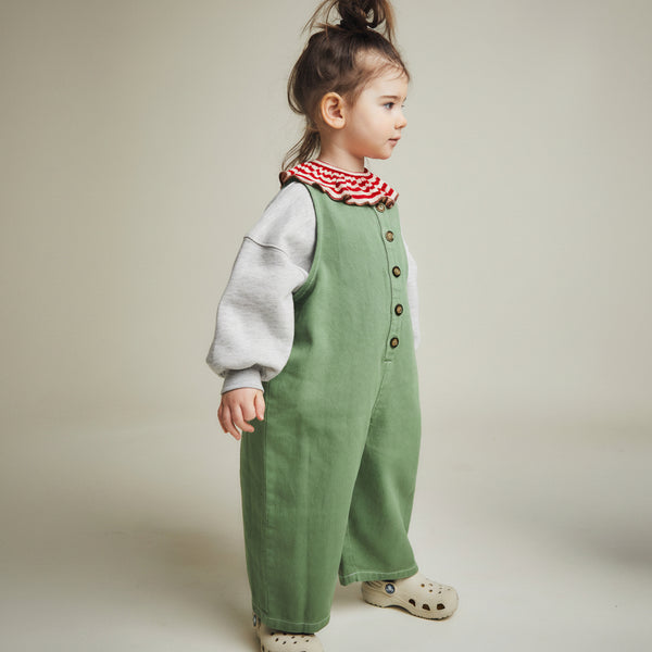 Cali Pickle Sleeveless Button Down Cotton Overall
