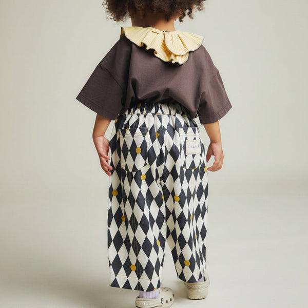 Rex Harlequin Spot Cotton Trouser