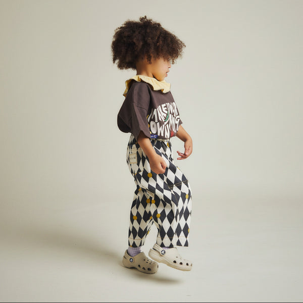 Rex Harlequin Spot Cotton Trouser