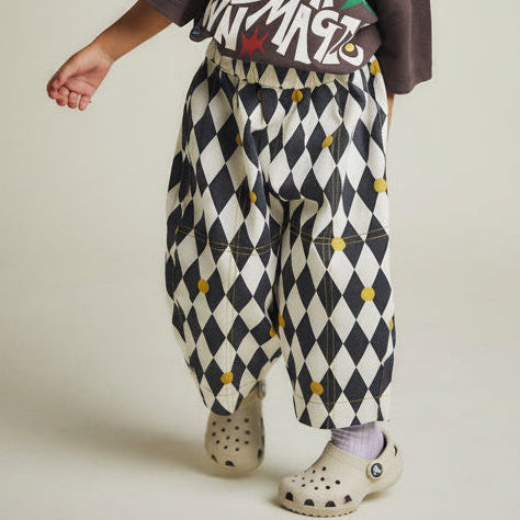 Rex Harlequin Spot Cotton Trouser