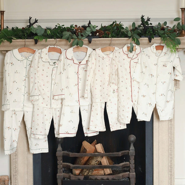 Organic Cotton Flannel Christmas Pyjamas (Nutcracker)