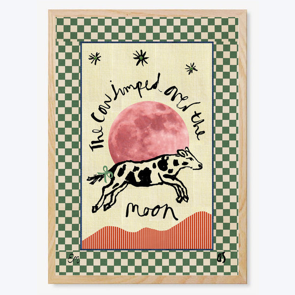 The Cow Jumped Over the Moon Art Print