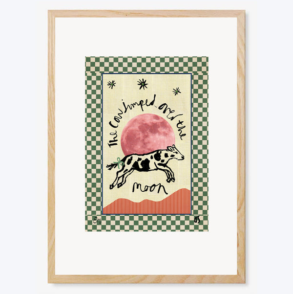 The Cow Jumped Over the Moon Art Print