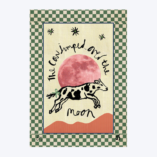 The Cow Jumped Over the Moon Art Print