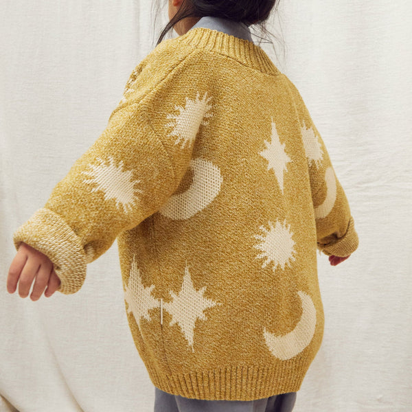 Cozmo Moon Knit Cardigan (Golden)