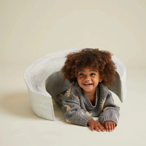 Mama Cozmo Midnight Moon Star Print Knitted Sweater