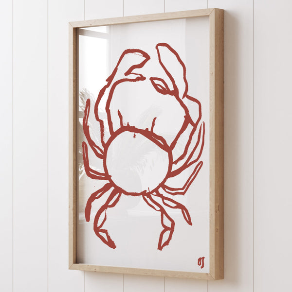 The Red Crab Art Print