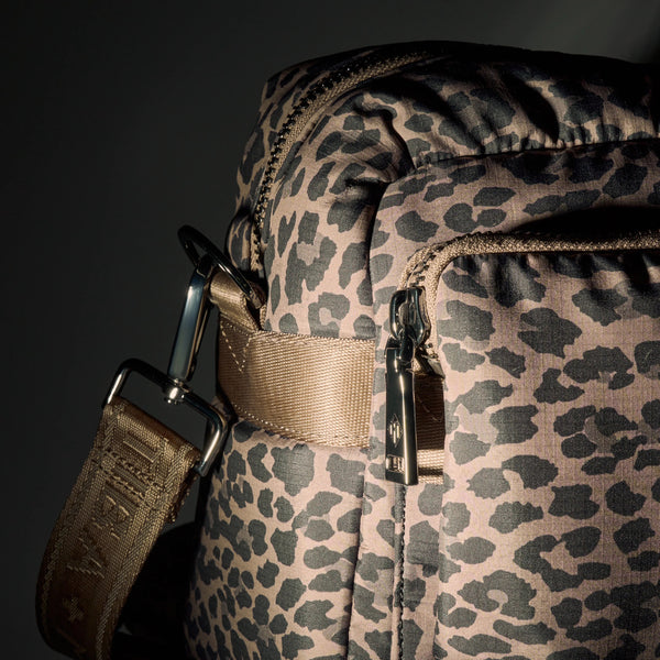 Axel Cross-Body Changing Bag Buggy Organiser (Brown Tonal Leopard)