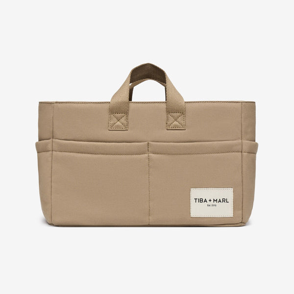 T+M Canvas Organiser Caddy / Pocket Tote Insert (Desert)