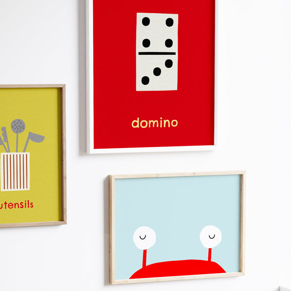 D for Domino- Alphabet Art Print