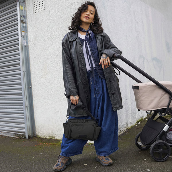 Inka Buggy Changing Bag Organiser (Black Woven)