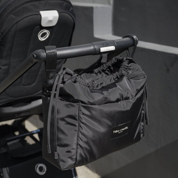 Luna Drawstring Changing Tote (Black)